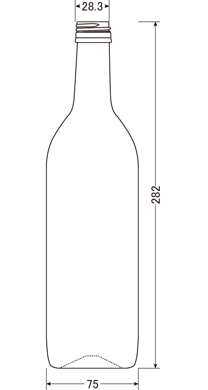 PP30 ワイン720STD | ISHIZUKA GLASS BOTTLES CATALOGUE
